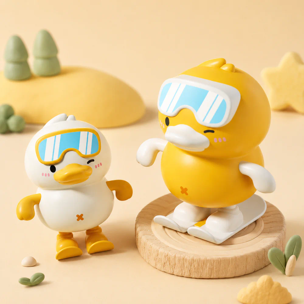Cartoon Jumping Duck Wind Up Toy for Kids