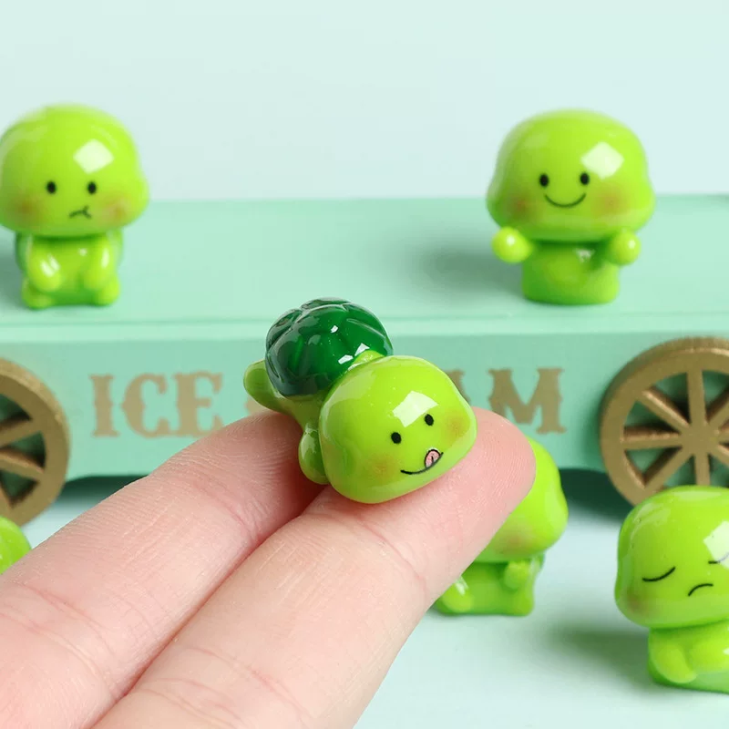6 Piece Mini Turtle Resin Figurine Set