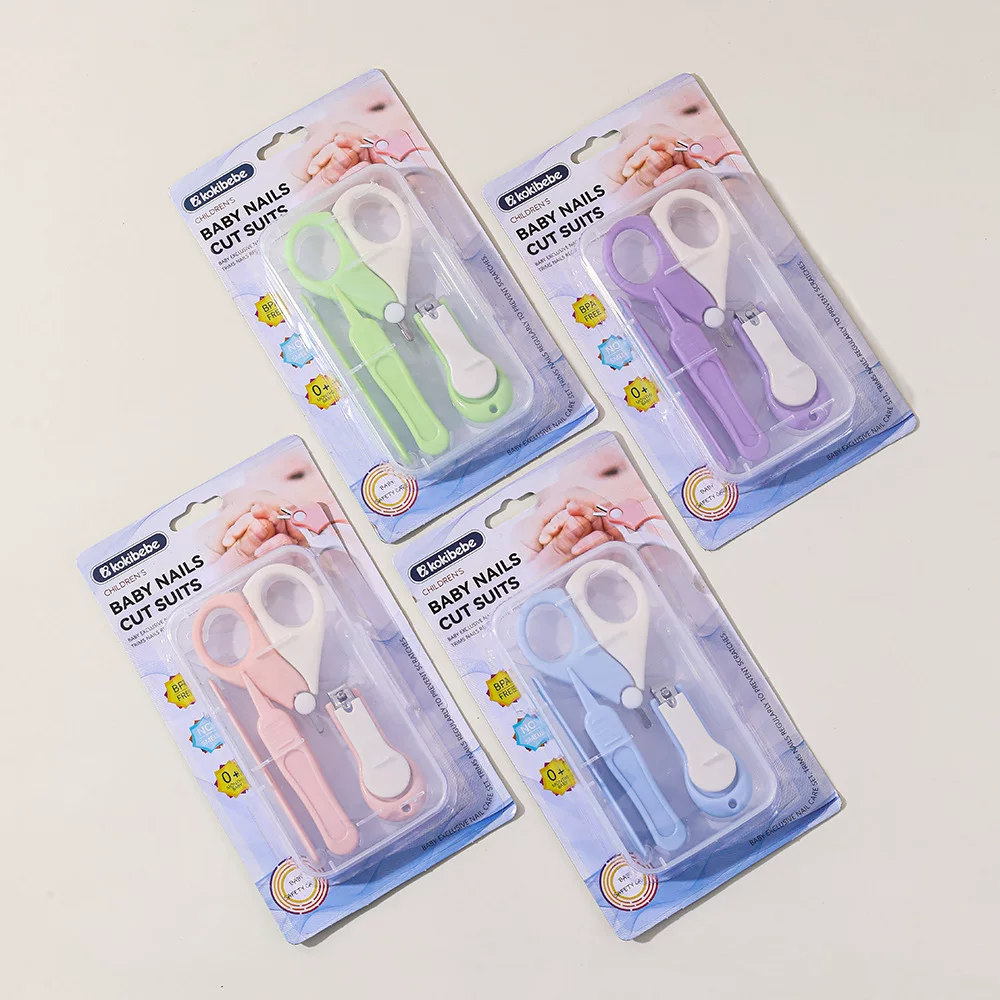 Baby 4 Piece Nail Care Set with Clipper, Scissors & Nail File