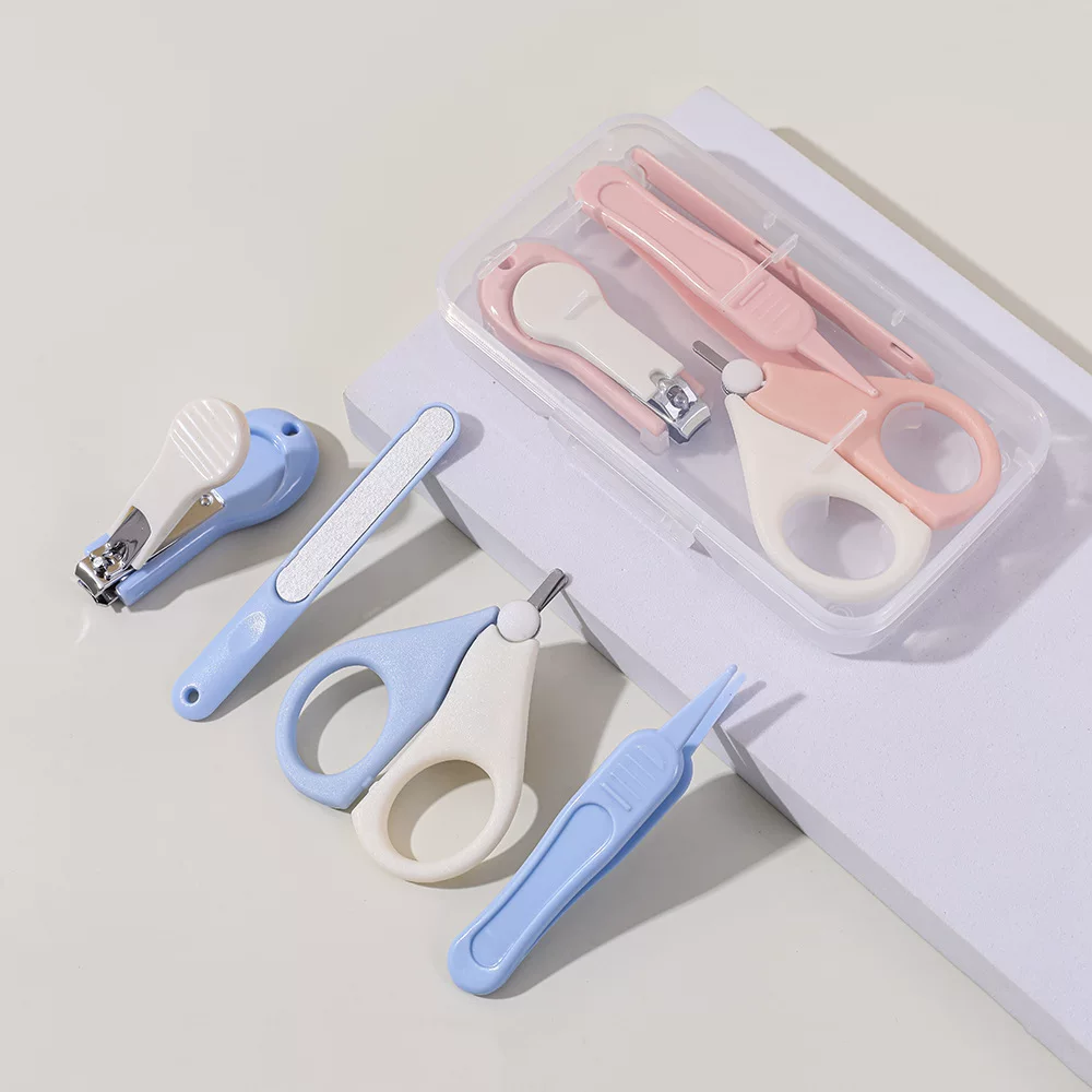 Baby 4 Piece Nail Care Set with Clipper, Scissors & Nail File
