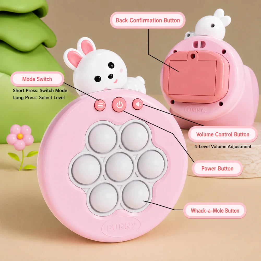 Quick Push Whack A Mole Game Toy