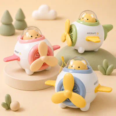 Cute Bear Aircraft Whistle Musical Toy for Kids
