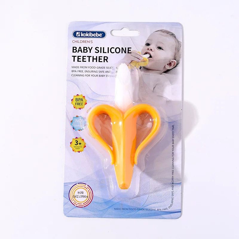 Baby Banana Silicone Teether Toothbrush