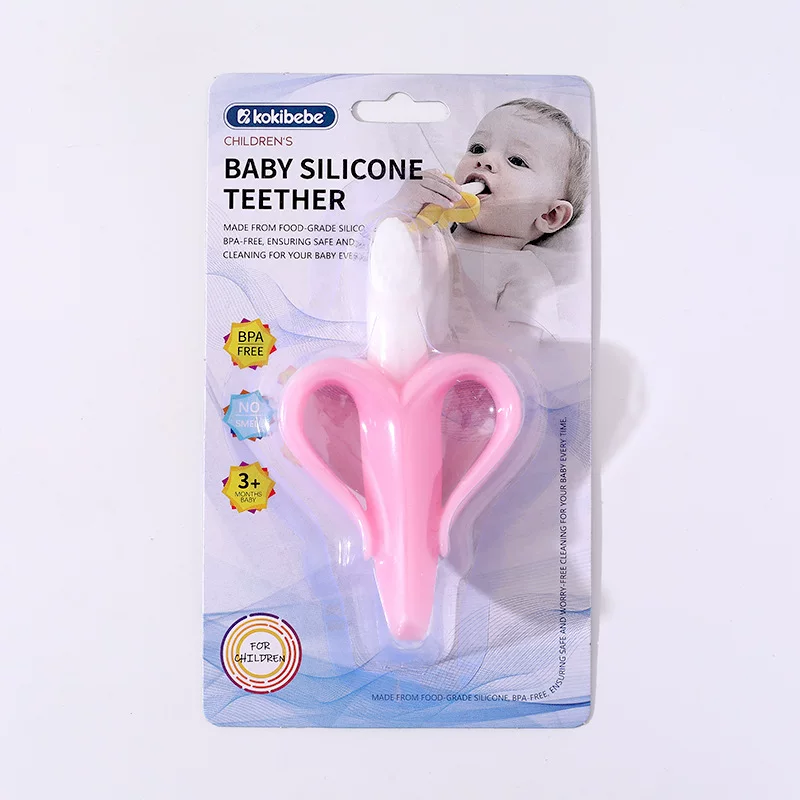 Baby Banana Silicone Teether Toothbrush