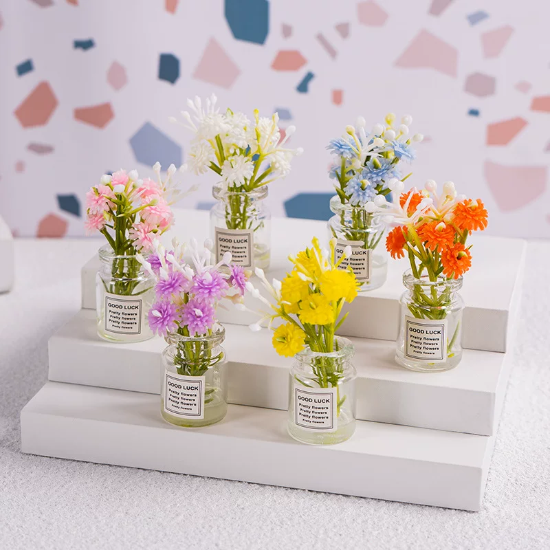 8 Piece Luminous Mini Flower Vase Set