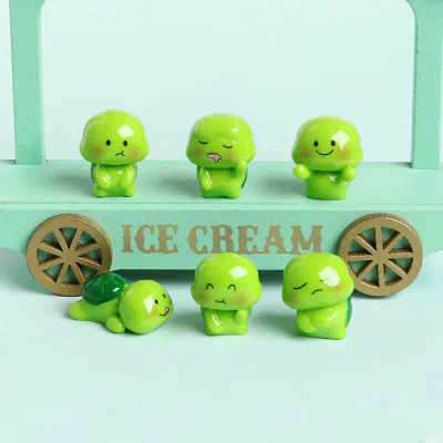 6 Piece Mini Turtle Resin Figurine Set