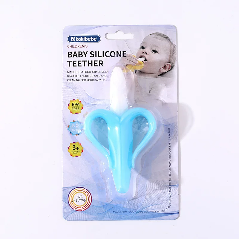 Baby Banana Silicone Teether Toothbrush