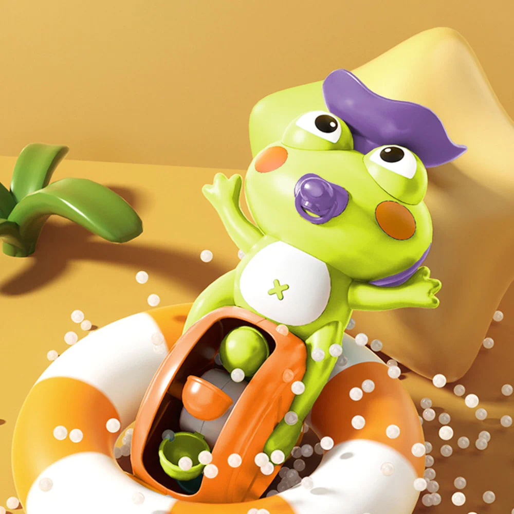 Frog Bath Water Track Spinning Toy