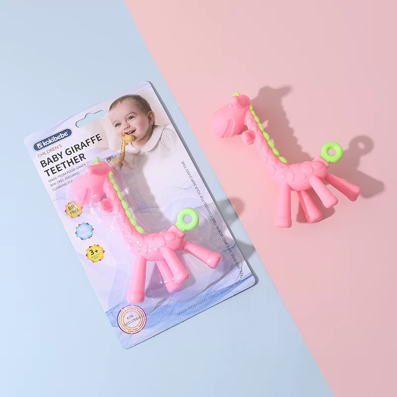 Baby Giraffe Silicone Teether
