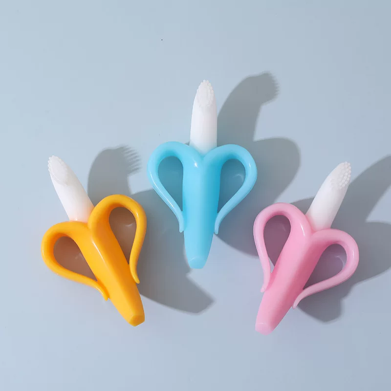 Baby Banana Silicone Teether Toothbrush