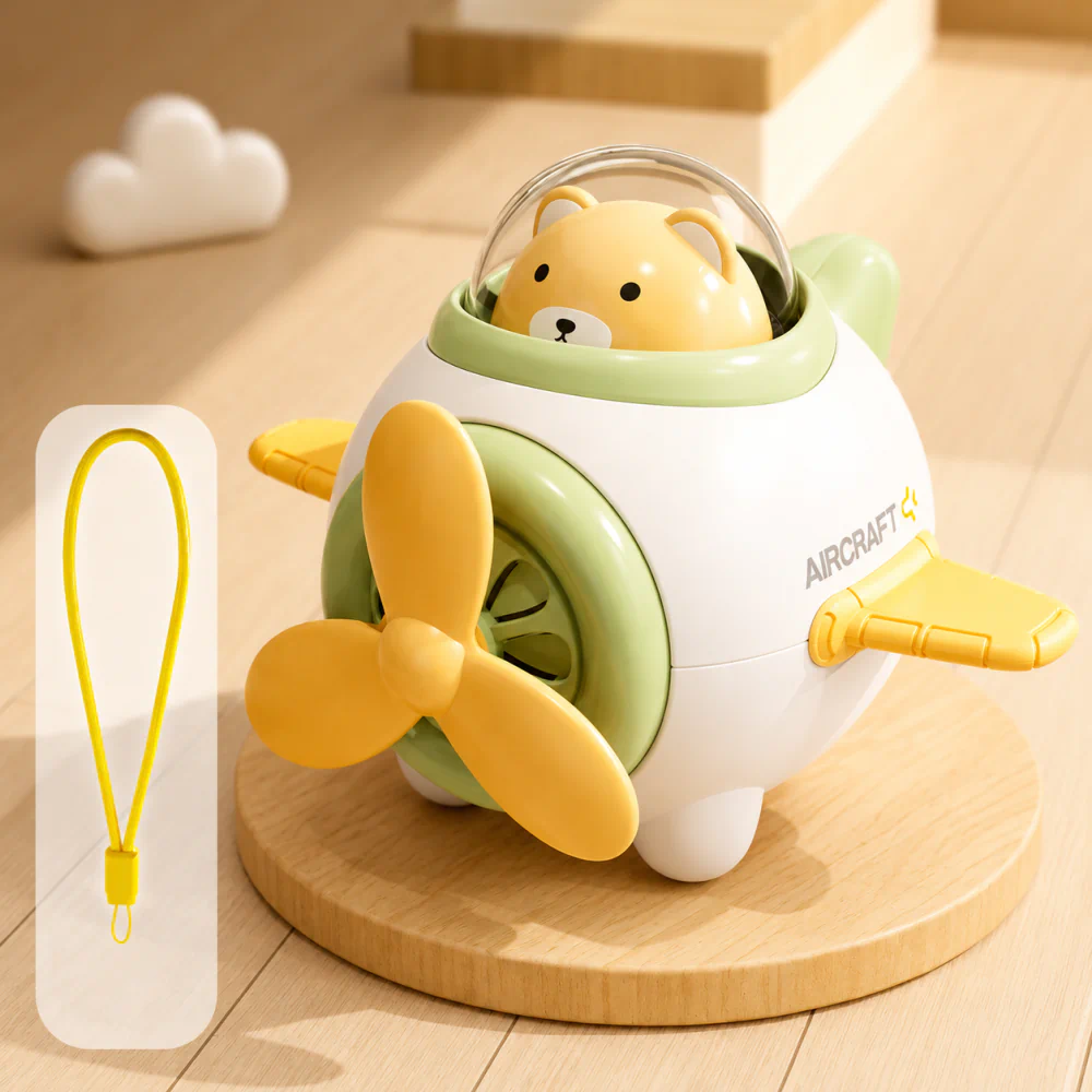 Cute Bear Aircraft Whistle Musical Toy for Kids