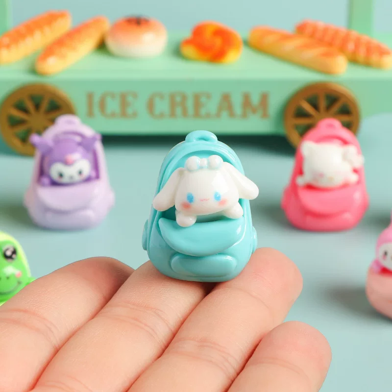 7 Piece Cute Character Mini Backpack Figurine Set