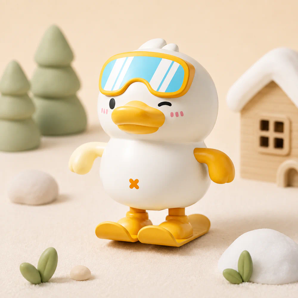 Cartoon Jumping Duck Wind Up Toy for Kids