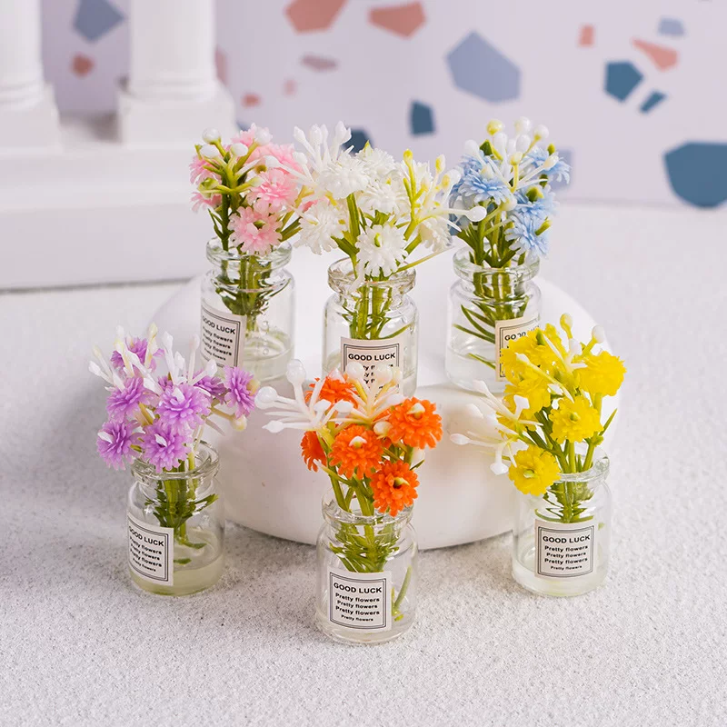 8 Piece Luminous Mini Flower Vase Set