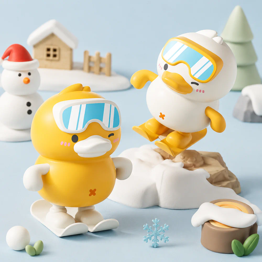 Cartoon Jumping Duck Wind Up Toy for Kids