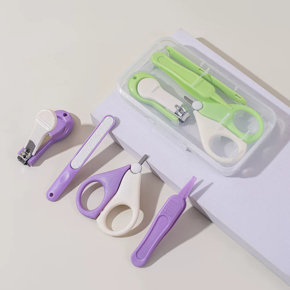 Baby 4 Piece Nail Care Set with Clipper, Scissors & Nail File