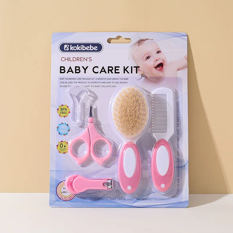Baby Grooming Kit with Comb, Safety Scissors & Nail Clipper