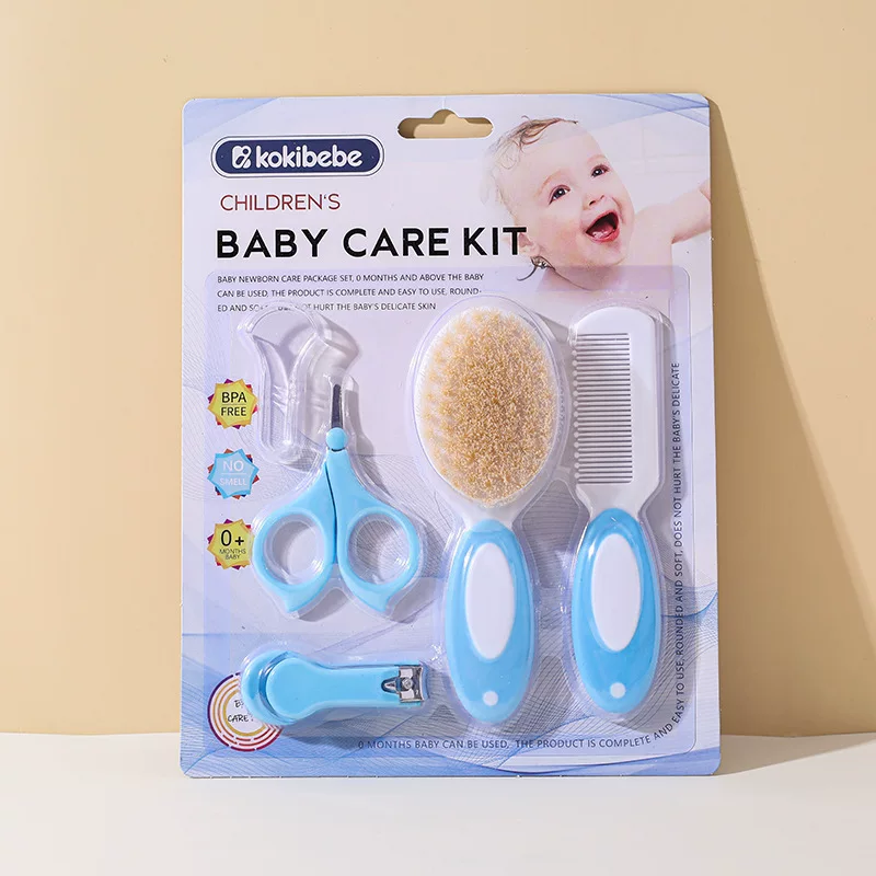 Baby Grooming Kit with Comb, Safety Scissors & Nail Clipper
