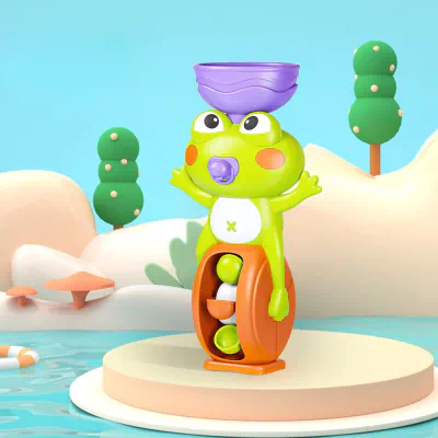 Frog Bath Water Track Spinning Toy