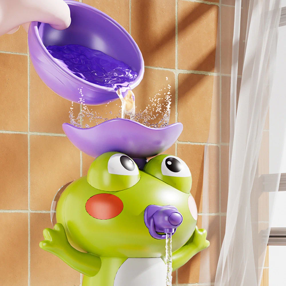 Frog Bath Water Track Spinning Toy